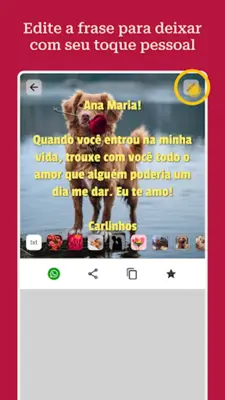 Mensagens de Amor android App screenshot 1